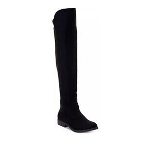 Style & Co. Womens 10.5 M Black Zip Up Thigh High Boots NIB YM9